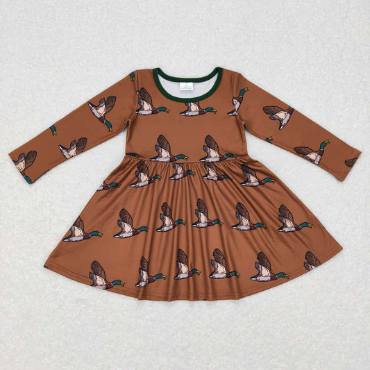 USA Shop Baby Girls Fall Duck Wild Hunting Knee Length Dresses