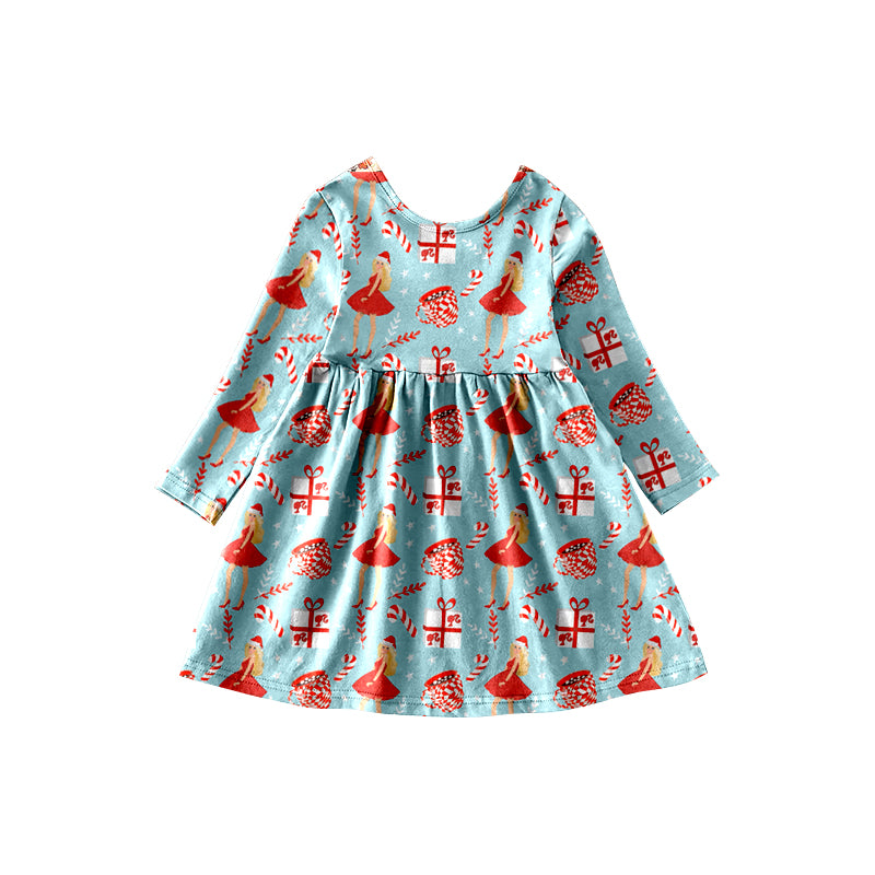 Baby Girls Christmas Doll Knee Length Dresses preorder