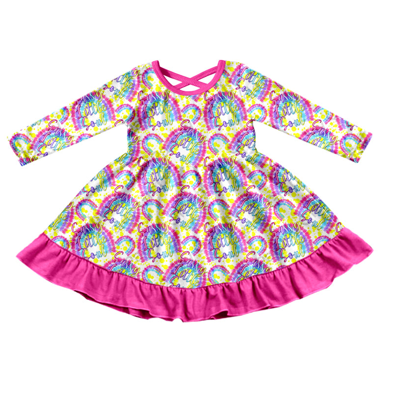 Baby Girls Sassy Little Soul Tie Dye Knee Length Dresses preorder