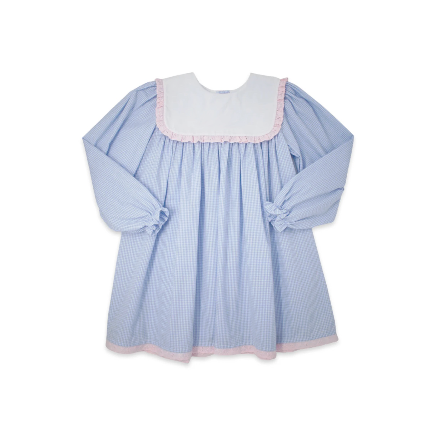 Baby Girls Blue Bib Knee Length Dresses Preorder