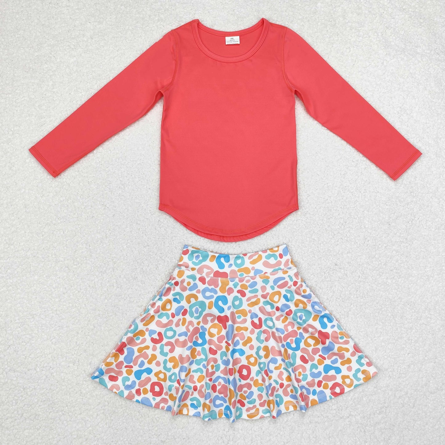 Sibling Baby Girls Zipper Pullovers Shirts Top Floral Skorts Yoga Sets