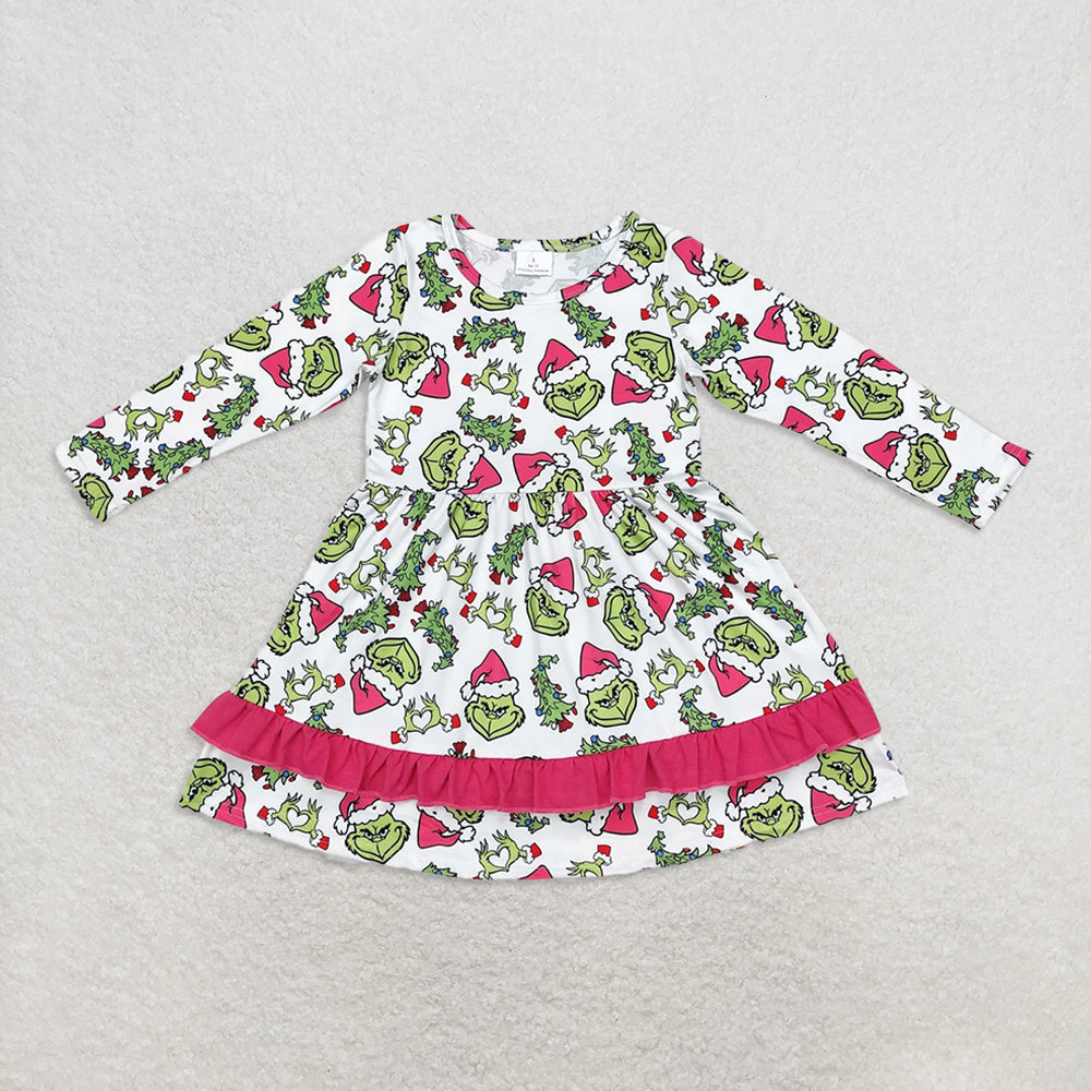 Family Christmas Green Face Hearts Pajamas Holiday Wear