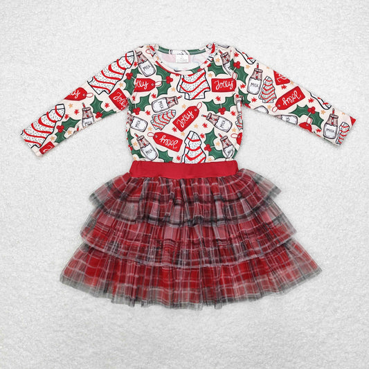 Baby Girls Christmas Cake Top Ruffle Skirt Clothes Sets