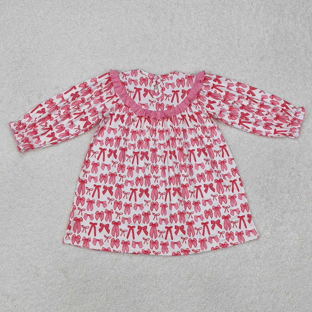 Baby Girls Mama's Bestie Smocked Knee Length Dresses