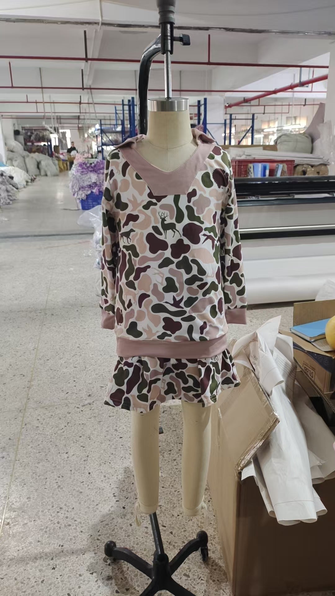 Baby Girls Turkey Dogs Camo Long Sleeve Skirts Shorts Southern Clothes Sets Preorder