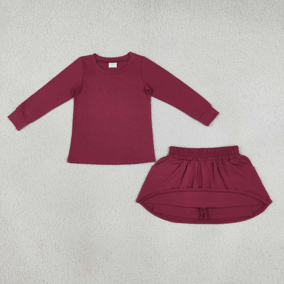 Sibling Baby Girls Long Sleeve Shirts Top Skirt Short Cotton Clothes Sets