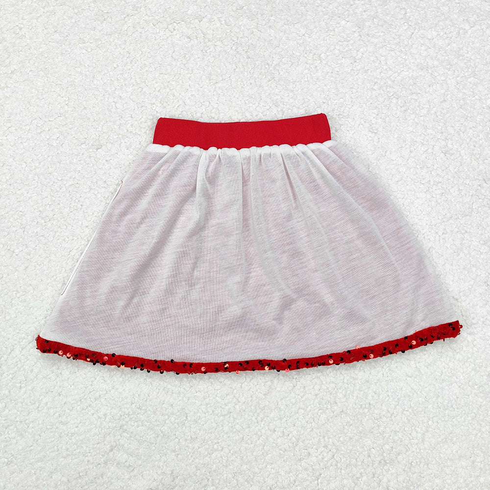 Baby Girls Sequin Red Color Skirts Bottoms