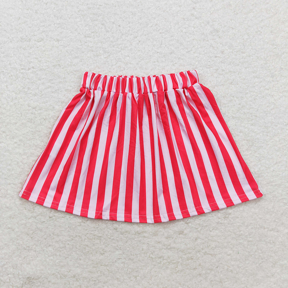 Baby Girls Pink Hotpink Stripes Knee Length Skirts
