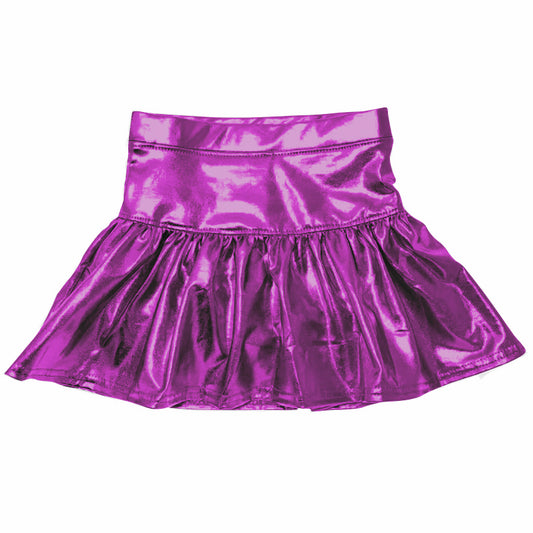 Baby Girls Purple Leather Skort Skirts Preorder