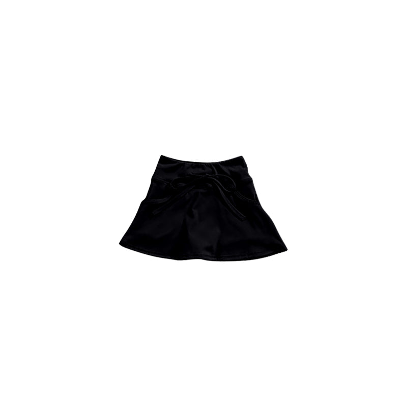 Preorder moq 5 Baby Girls Black Skorts Bottoms