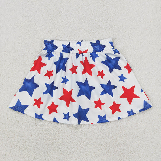Baby Girls Summer 4th Of July Stars Skorts Skirts Bottom