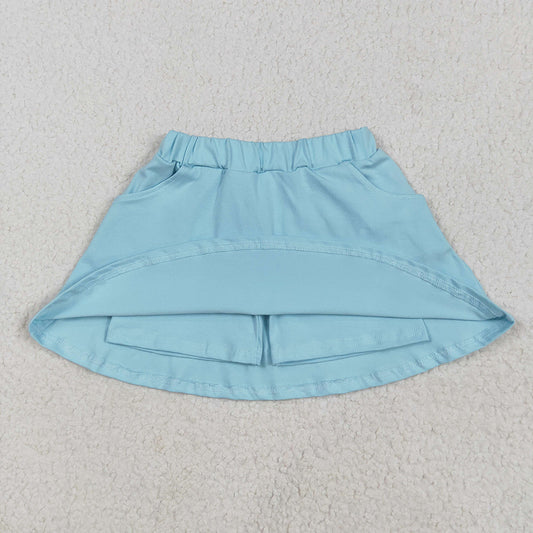 Baby Girls Aqua Pocket Cotton Skorts Skirts