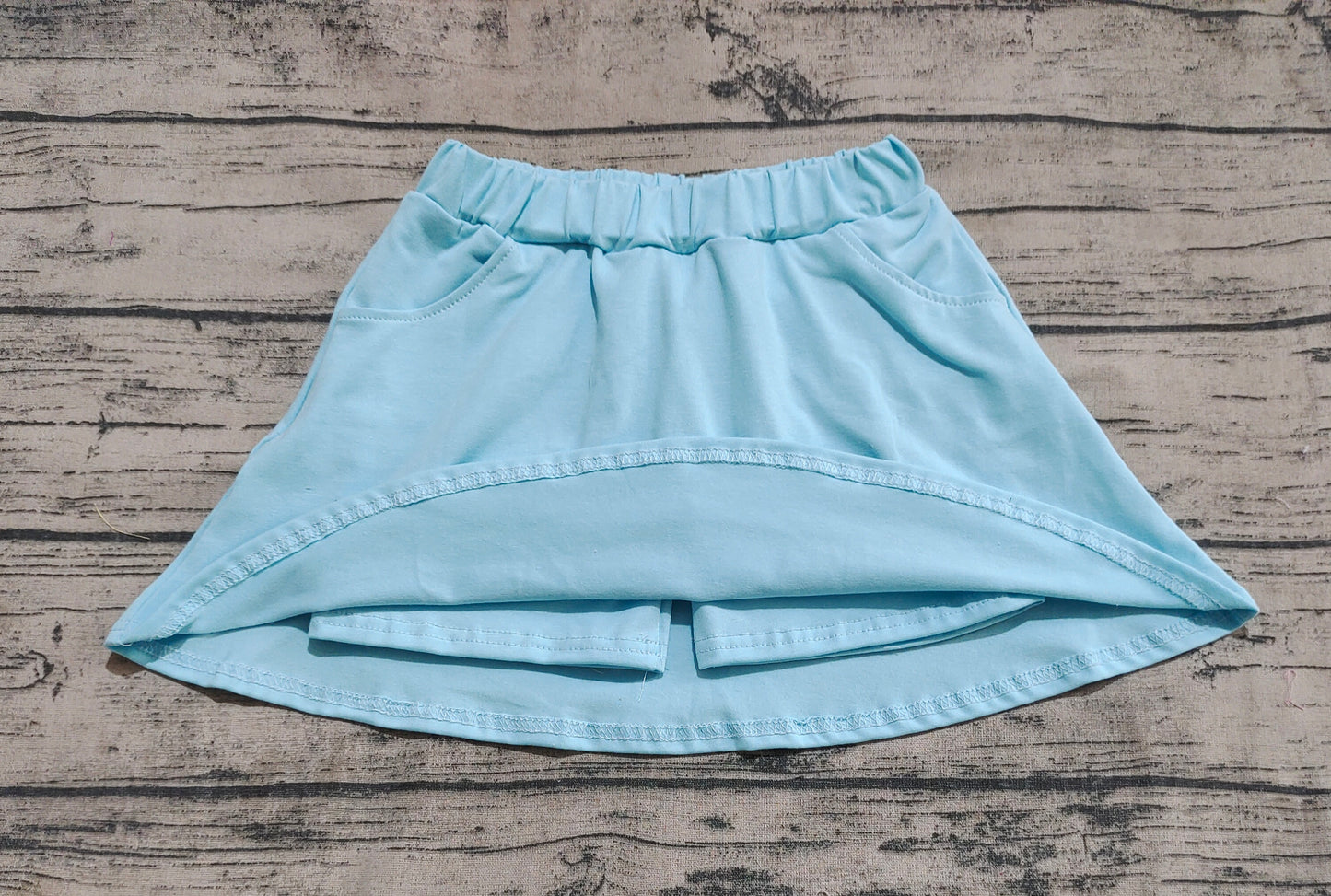 Baby Girls Aqua Pocket Cotton Skorts Skirts