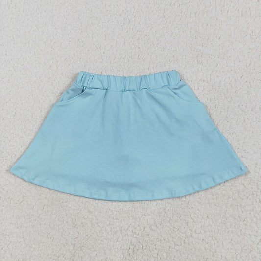 Baby Girls Aqua Pocket Cotton Skorts Skirts