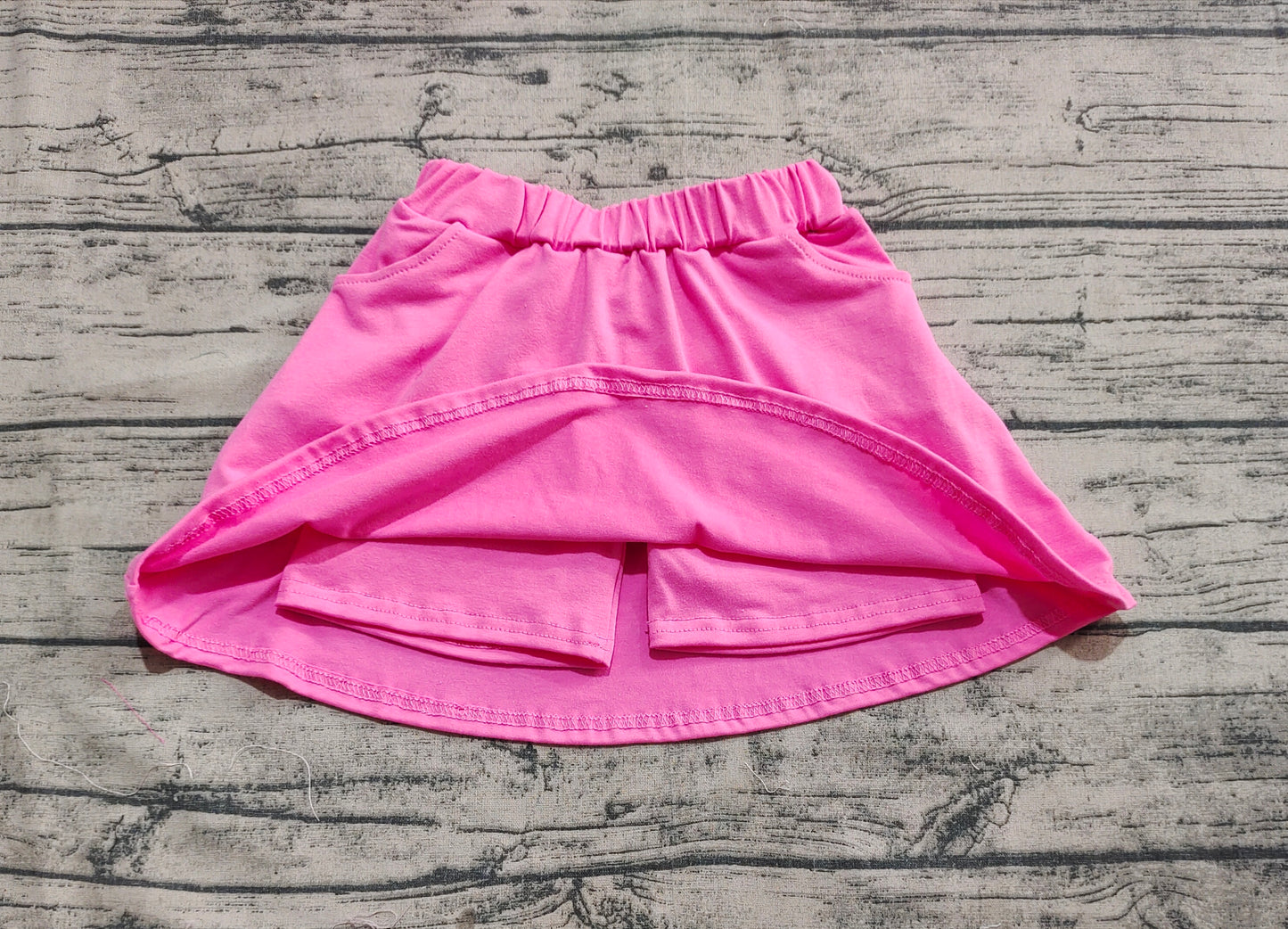 Baby Girls Dark Pink Pocket Yoga Active Wear Skorts