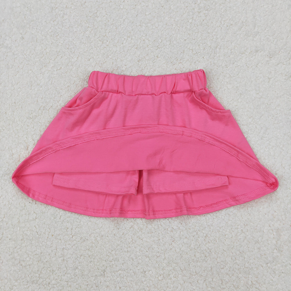 Baby Girls Dark Pink Pocket Yoga Active Wear Skorts