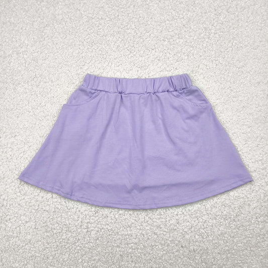 Baby Girls Lavender Cotton Pocket Skorts Skirts