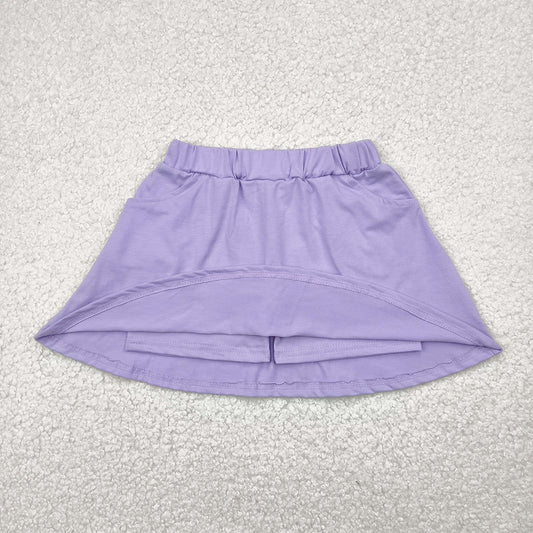 Baby Girls Lavender Cotton Pocket Skorts Skirts