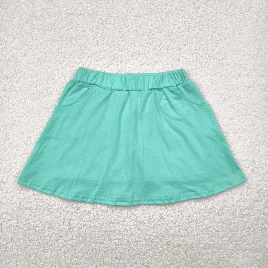 Baby Girls Green Pocket Cotton Skorts Skirts