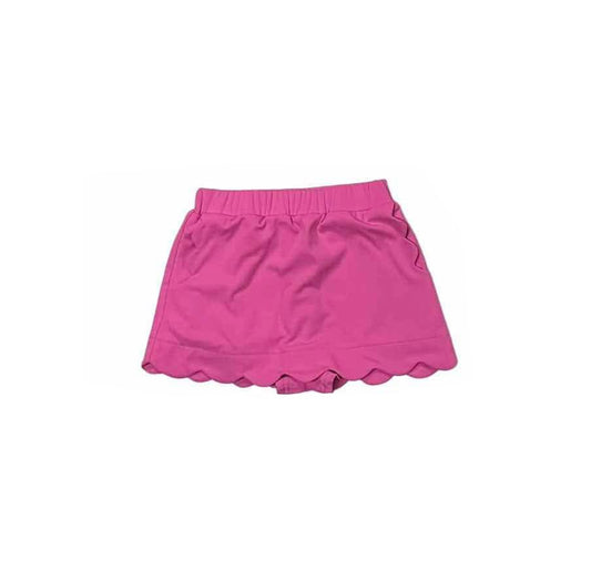 Preorder moq 5 Baby Girls Hot Pink Yoga Skorts Bottoms