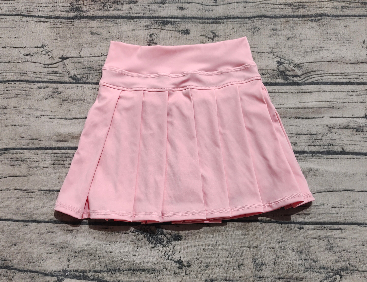 Baby Girls Pink Yoga Pleated Active Wear Skirts