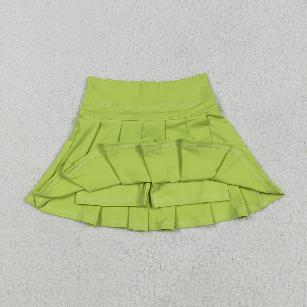 Baby Girls Lime Green Yoga Active Wear Skirts