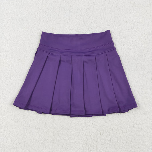 Baby Girls Purple Yoga Pleated Active Wear Skirts