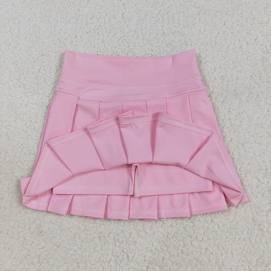 Baby Girls Light Pink Yoga Active Wear Pleated Skirts