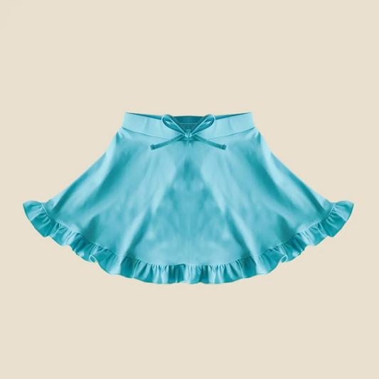 Baby Girls Blue Yoga Ruffle Active Skirt Preorder
