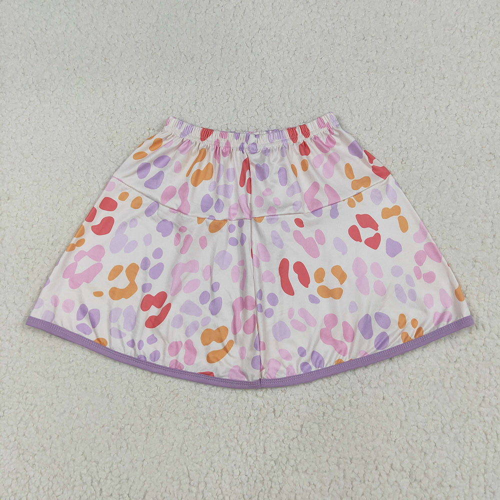 Sibling Baby Girls Lemon Leopard Summer Skirts Bottoms