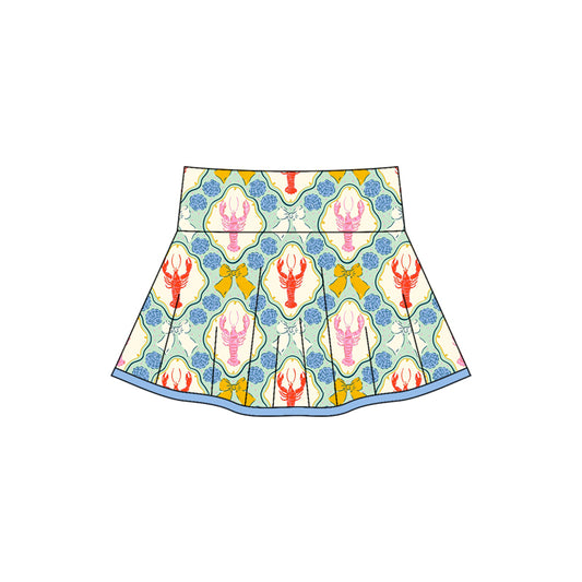 Baby Girls Bows Crayfishes Plaid Skirts Preorder