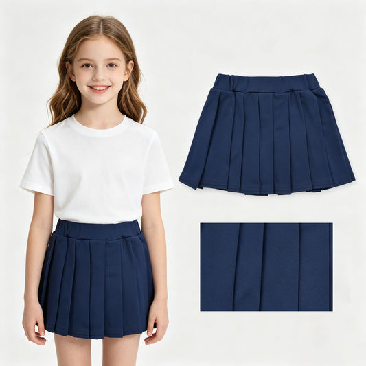 Baby Girls Navy Cotton Skirt Shorts Bottom