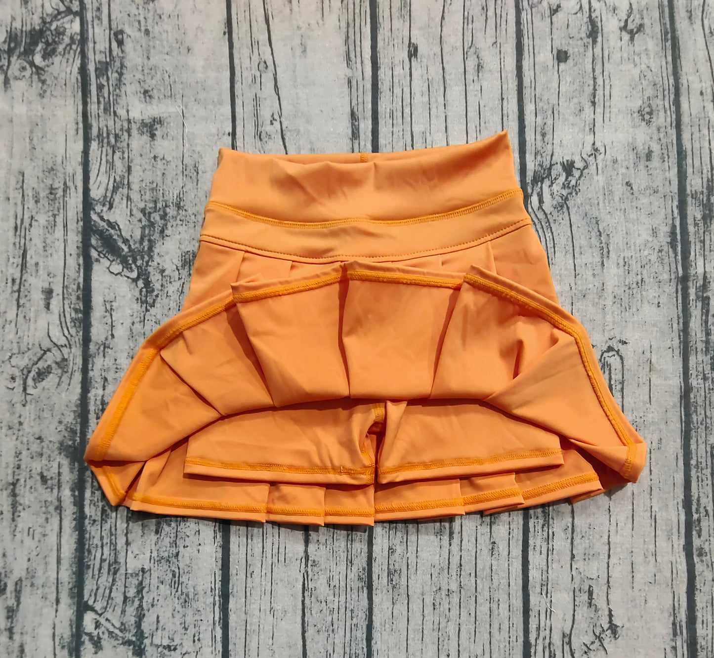 Baby Girls Orange Yoga Skorts Bottom Pleated Skirts