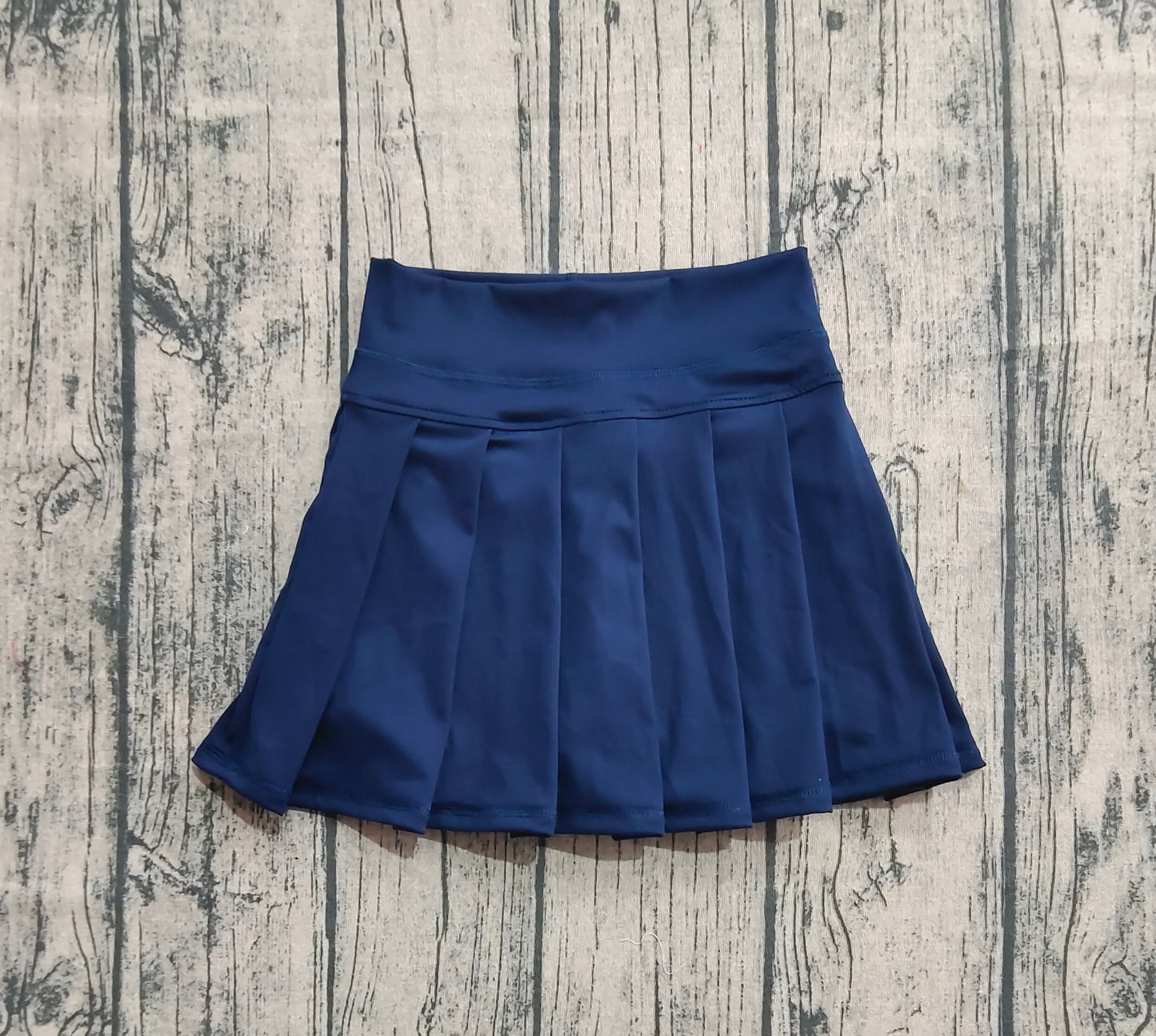 Baby Girls Navy Yoga Pleated Skorts Bottom