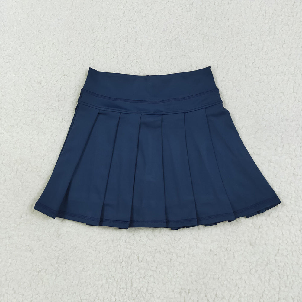 Baby Girls Navy Yoga Pleated Skorts Bottom