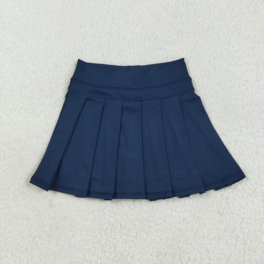 Baby Girls Navy Yoga Pleated Skorts Bottom