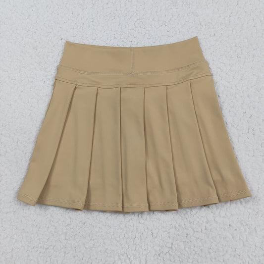 Baby Girls Khaki Yoga Skorts Pleated Skirts Bottom