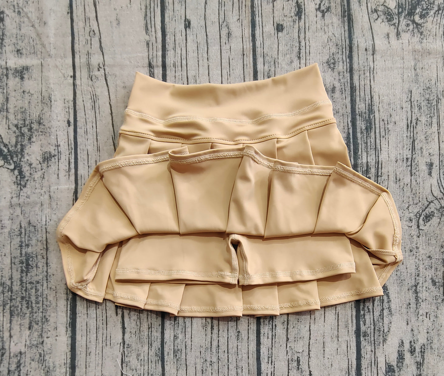 Baby Girls Khaki Yoga Skorts Pleated Skirts Bottom