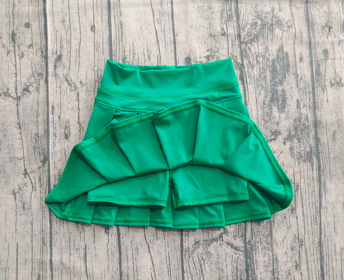 Baby Girls Green Yoga Skorts Pleated Skirts Bottom