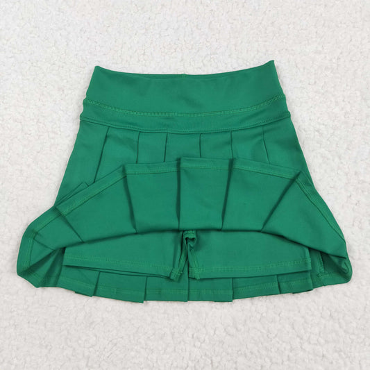 Baby Girls Green Yoga Skorts Pleated Skirts Bottom
