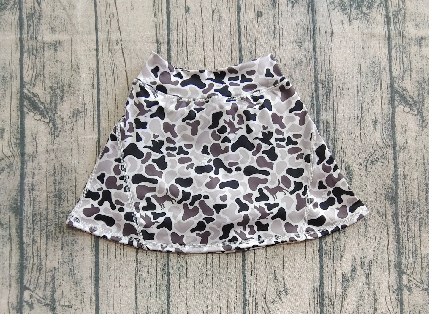Baby Girls Western Gray Ducks Camo Yoga Skorts Bottom