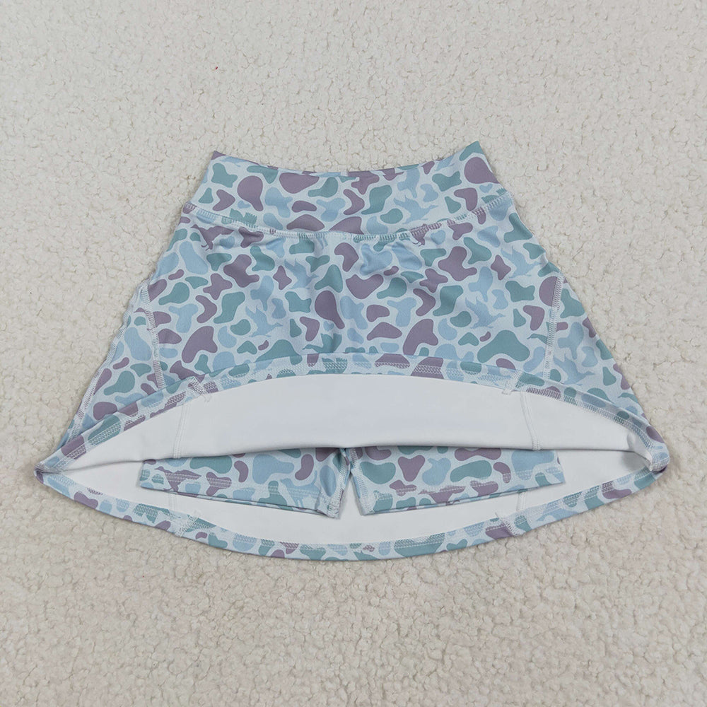 Baby Girls Western Green Camo Yoga Active Skorts Bottom
