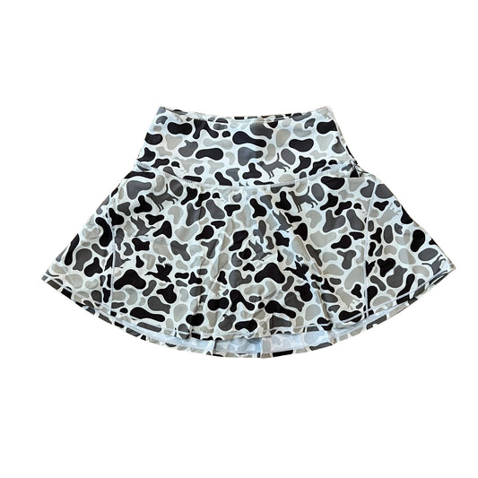 Adult Women Western Gray Ducks Camo Yoga Skorts Preorder