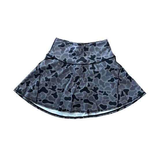 Adult Women Western Dark Gray Camo Yoga Skorts Preorder