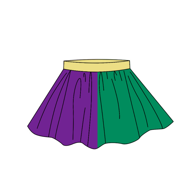 Baby Girls Mardigras Skirt Shorts Bottom Preorder