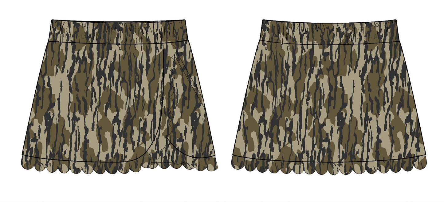 Baby Girls Olive Camo Southern Yoga Skirts Bottom Preorder