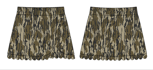 Baby Girls Olive Camo Southern Yoga Skirts Bottom Preorder