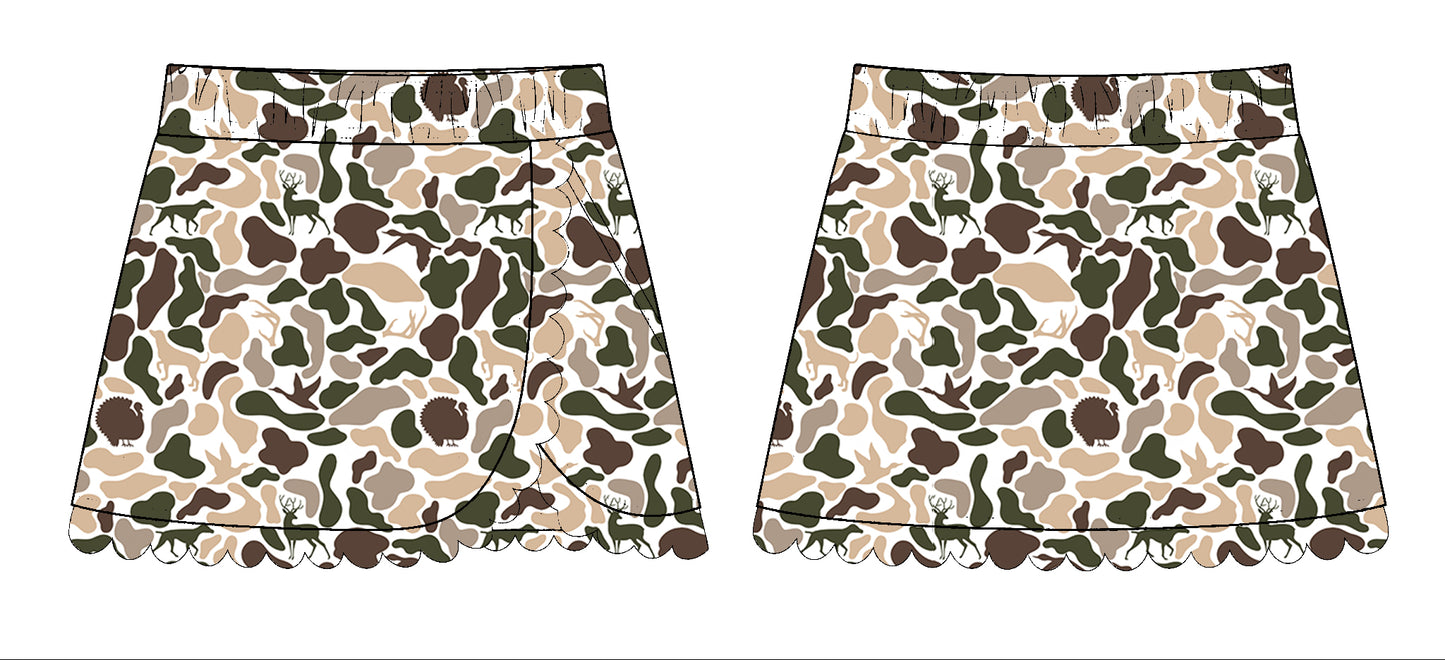 Baby Girls Ducks Dogs Deer Camo Southern Yoga Skirts Bottom Preorder