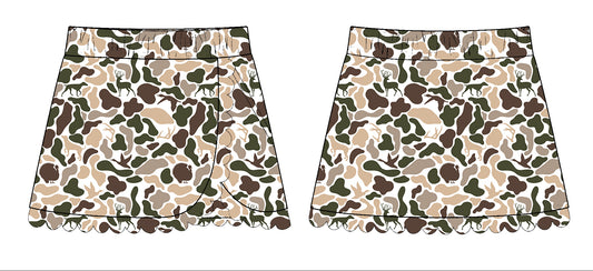 Baby Girls Ducks Dogs Deer Camo Southern Yoga Skirts Bottom Preorder