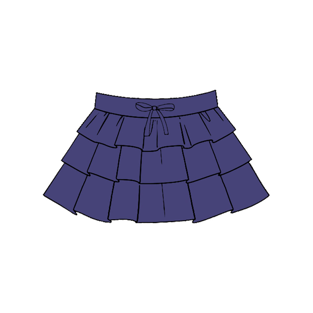 Baby Girls Purple Ruffle Yoga Skirt Shorts Bottom Preorder